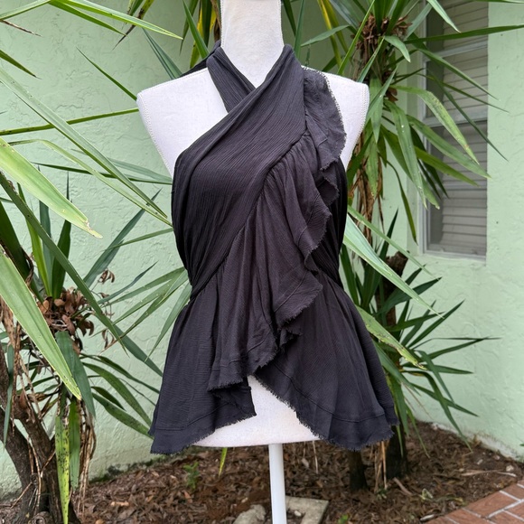 Free People Chrissy Black  Halter Top - Picture 5 of 10